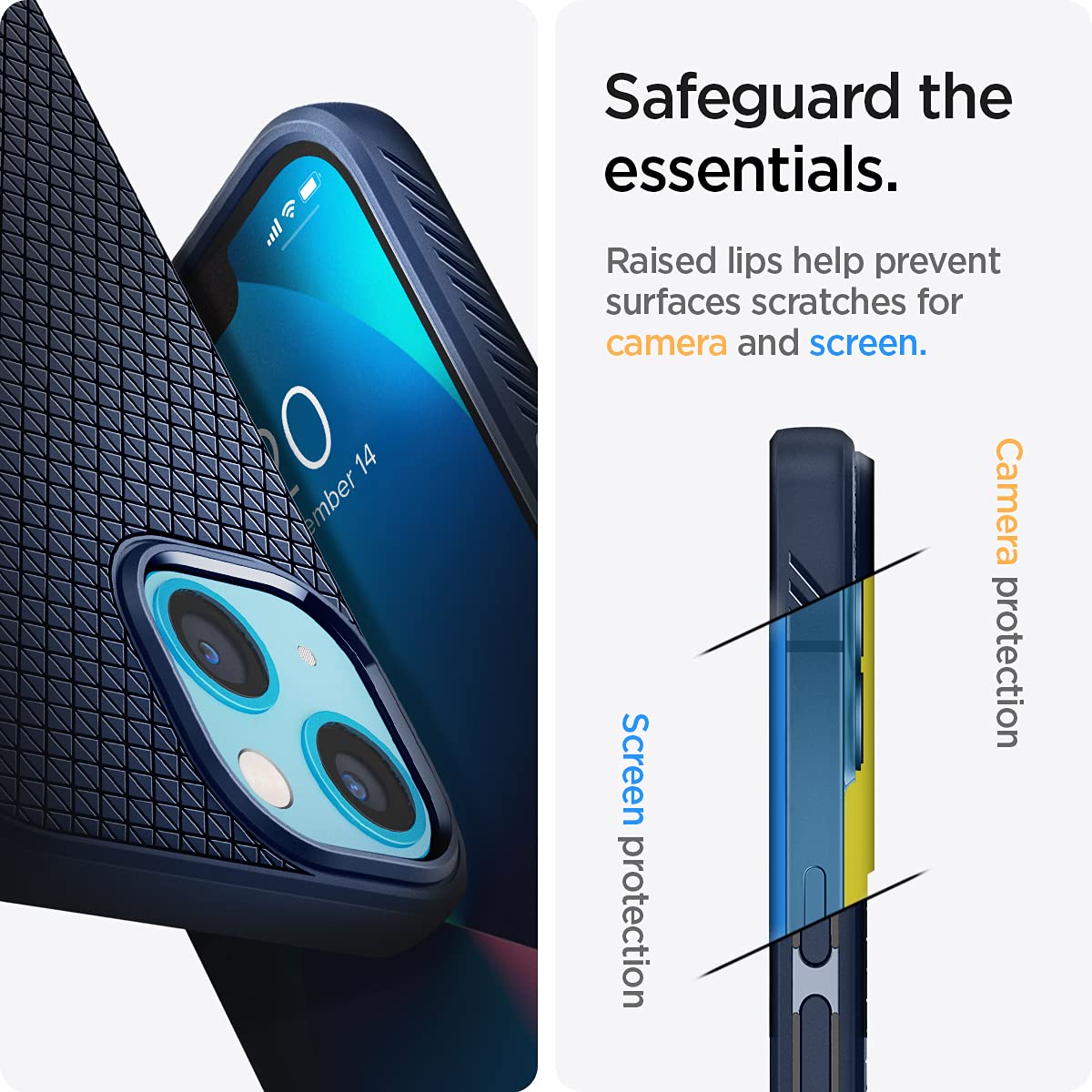 Spigen iPhone 13 Case Liquid Air - Navy Blue - image 5