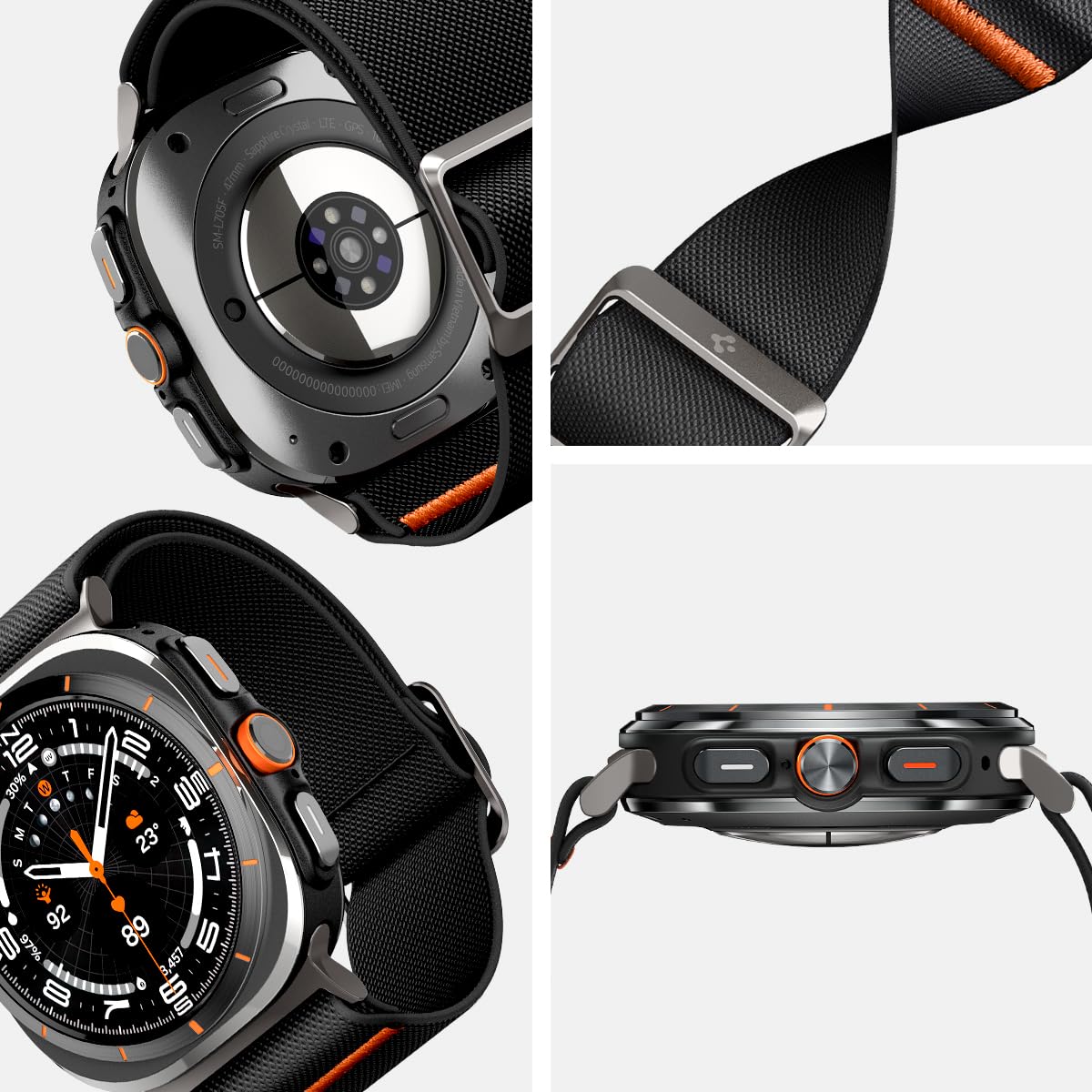 Spigen Galaxy Watch Ultra 2 & Ultra 47mm Band - Lite Fit - Black - image 3