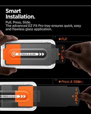 Spigen Galaxy Z Fold 7 External Screen Protector - Glas.tR EZ Fit Pro (2 Pack) - Clear - image 4