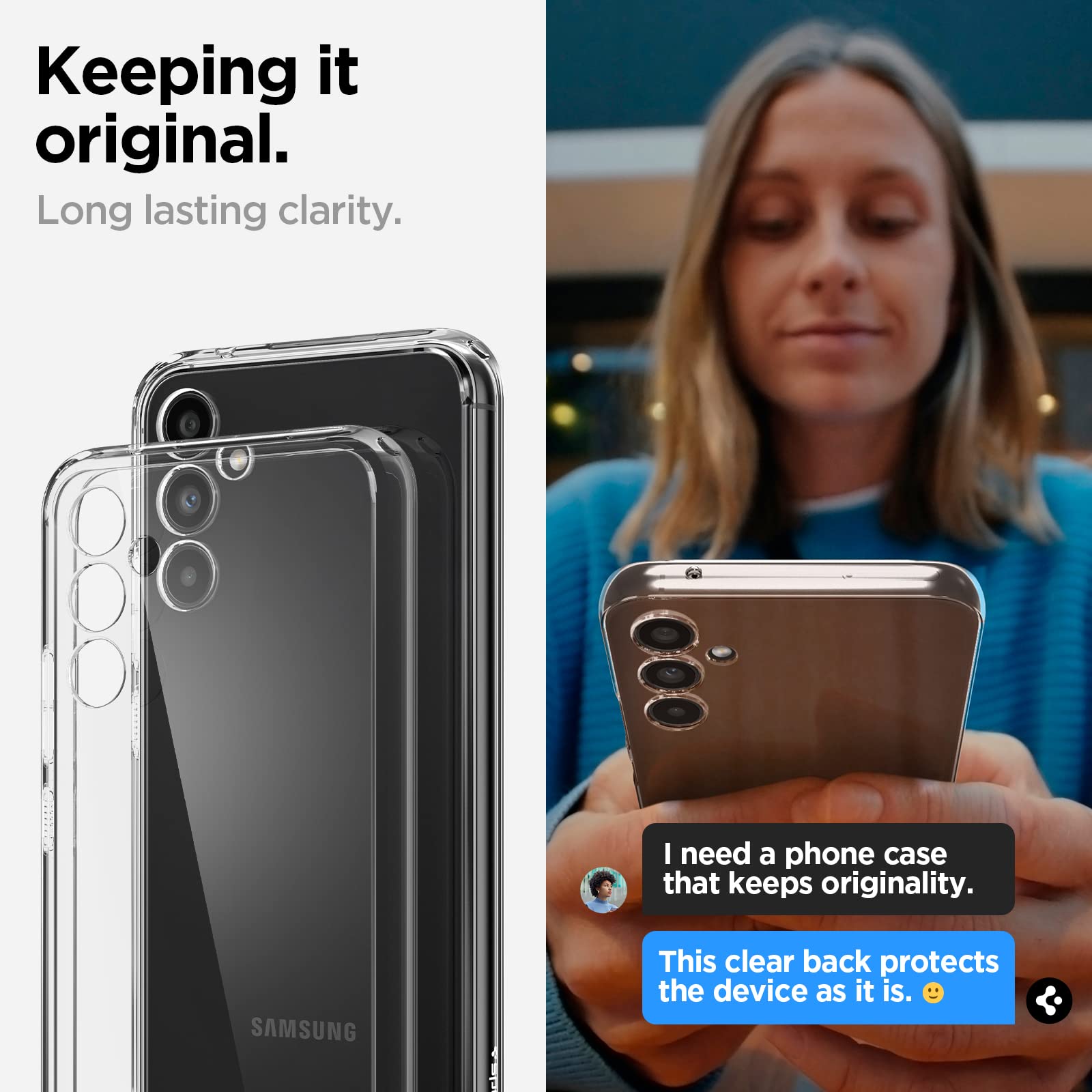 Spigen Galaxy A34 5G Case - Ultra Hybrid - Crystal Clear - image 3