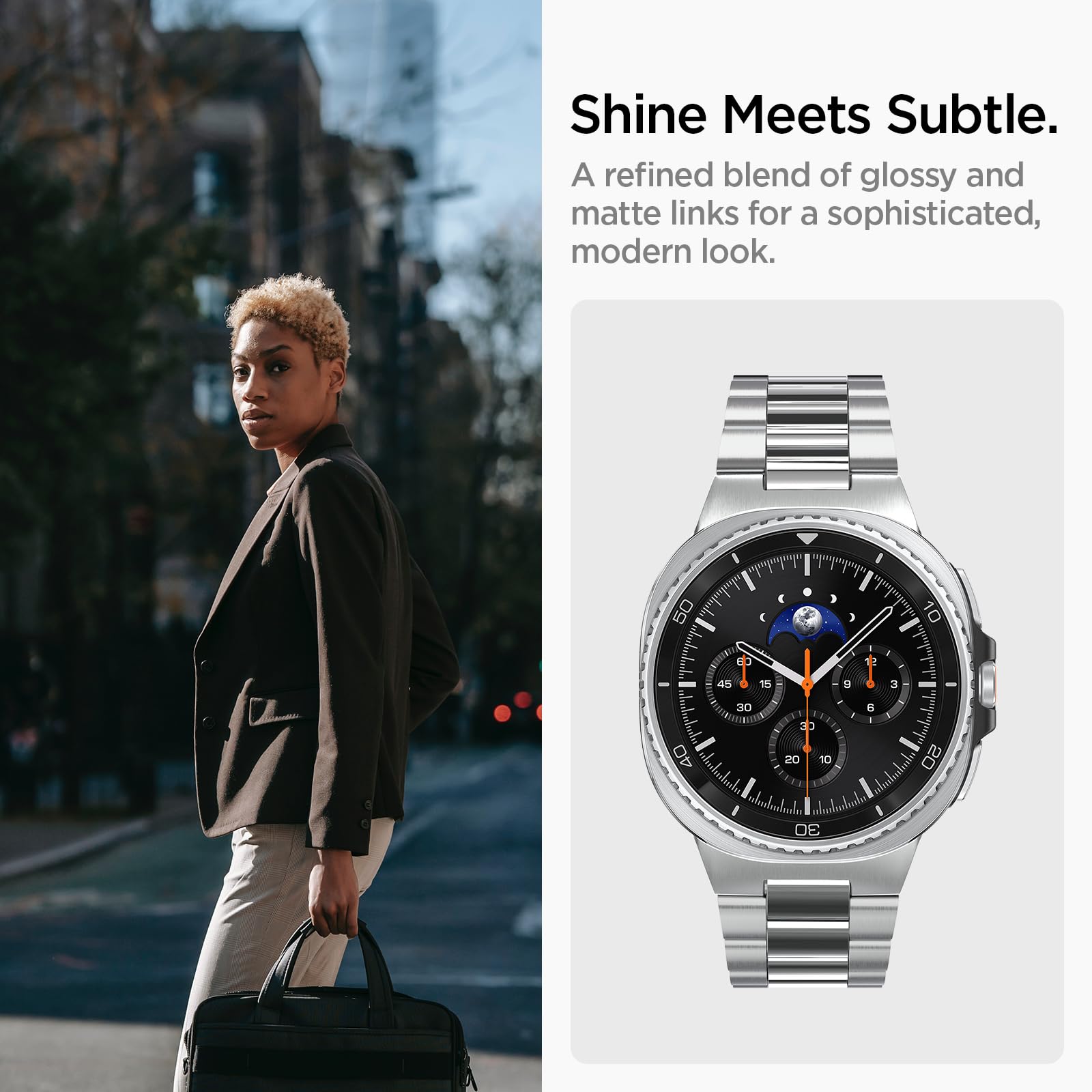 Spigen Galaxy Watch 9 Band - Modern Fit 316L - Silver Modern Fit 316L - image 3