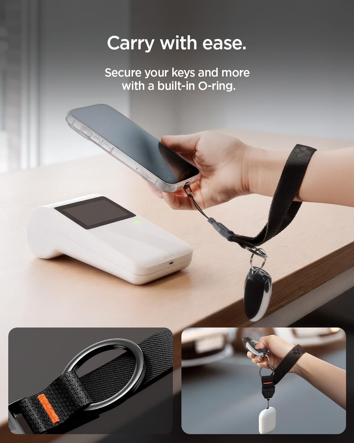Spigen Universal Wrist Lanyard + ConTag - Black - image 5