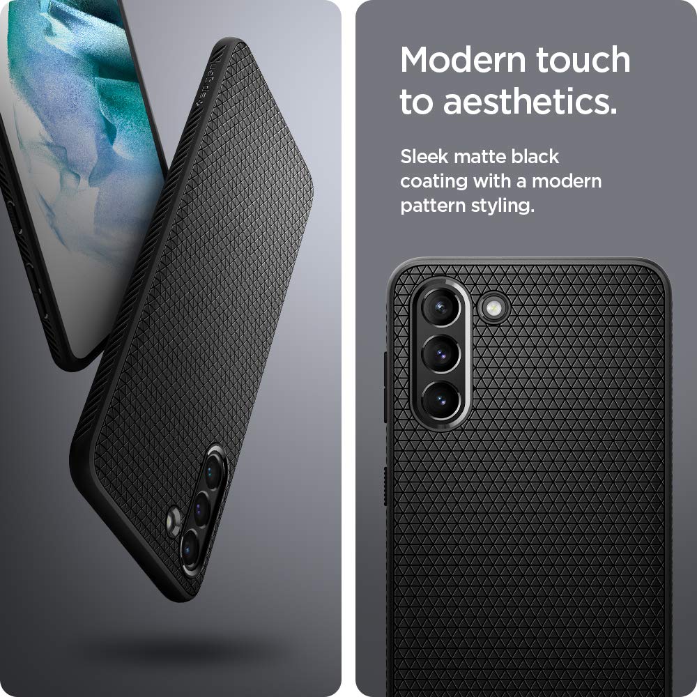 Spigen Galaxy S21 Plus Case - Liquid Air - Matte Black - image 5
