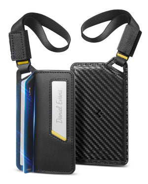 Spigen Life LF510 Magnetic Luggage Tag - Black - 2 Pack - image 1