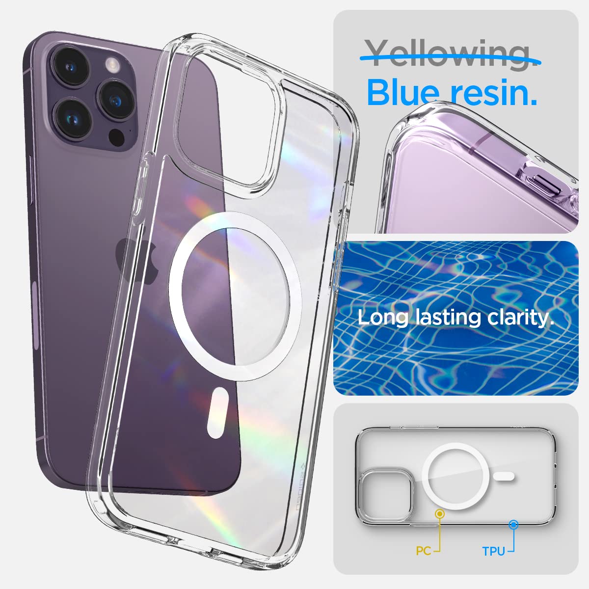Spigen iPhone 14 Pro Case Ultra Hybrid MagFit - iPhone 14 Pro - White - image 3