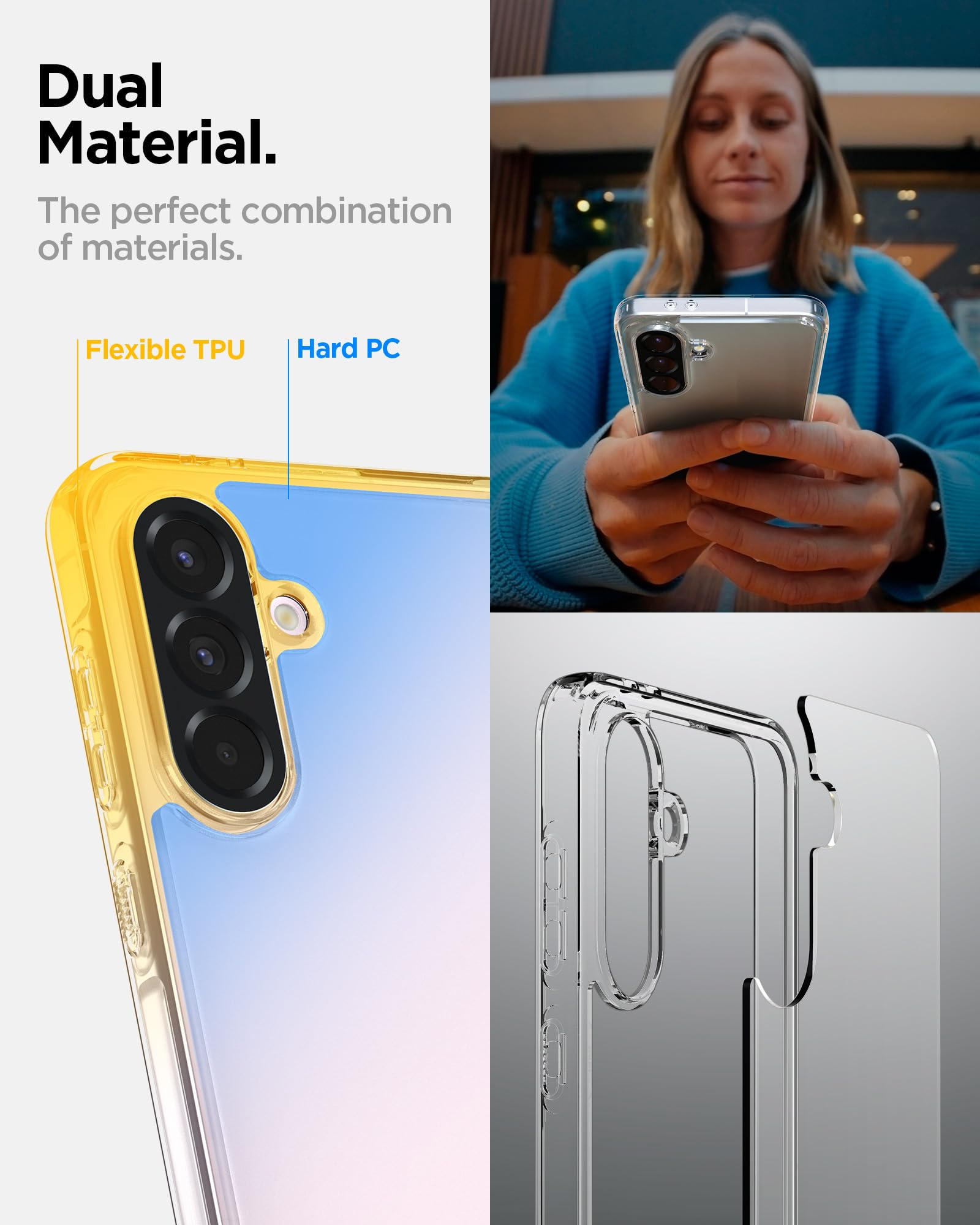 Spigen Galaxy A56 5G Case - Ultra Hybrid - Crystal Clear - image 5