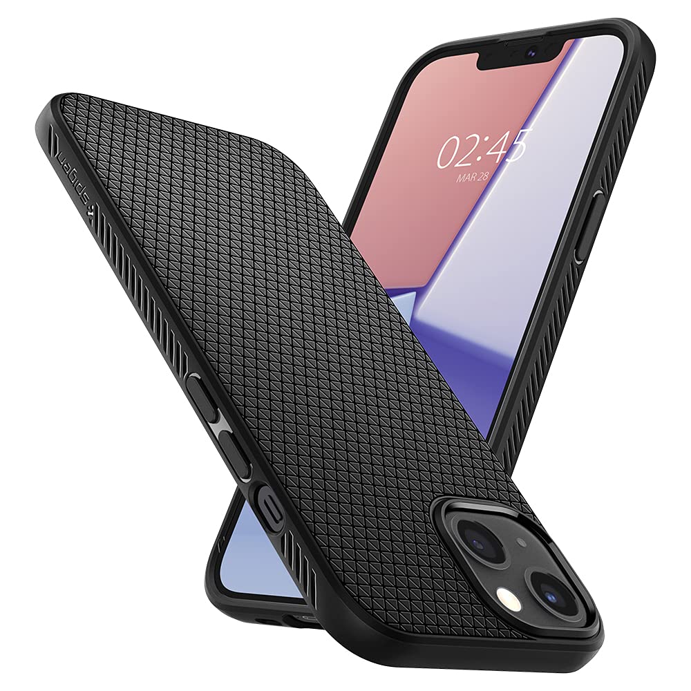 Spigen iPhone 13 Case Liquid Air - Matte Black - image 4