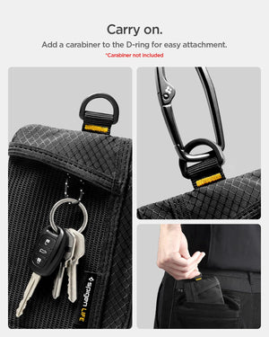 Spigen Life RFID-Blocking Zip Card Wallet - Black - image 6