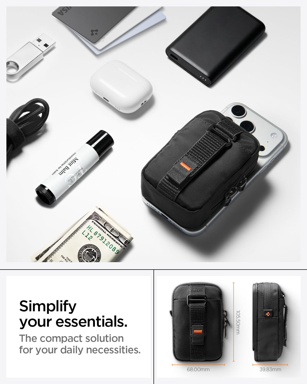 Spigen TintapZip MagFit Magnetic Phone Wallet Pouch - Black - image 3