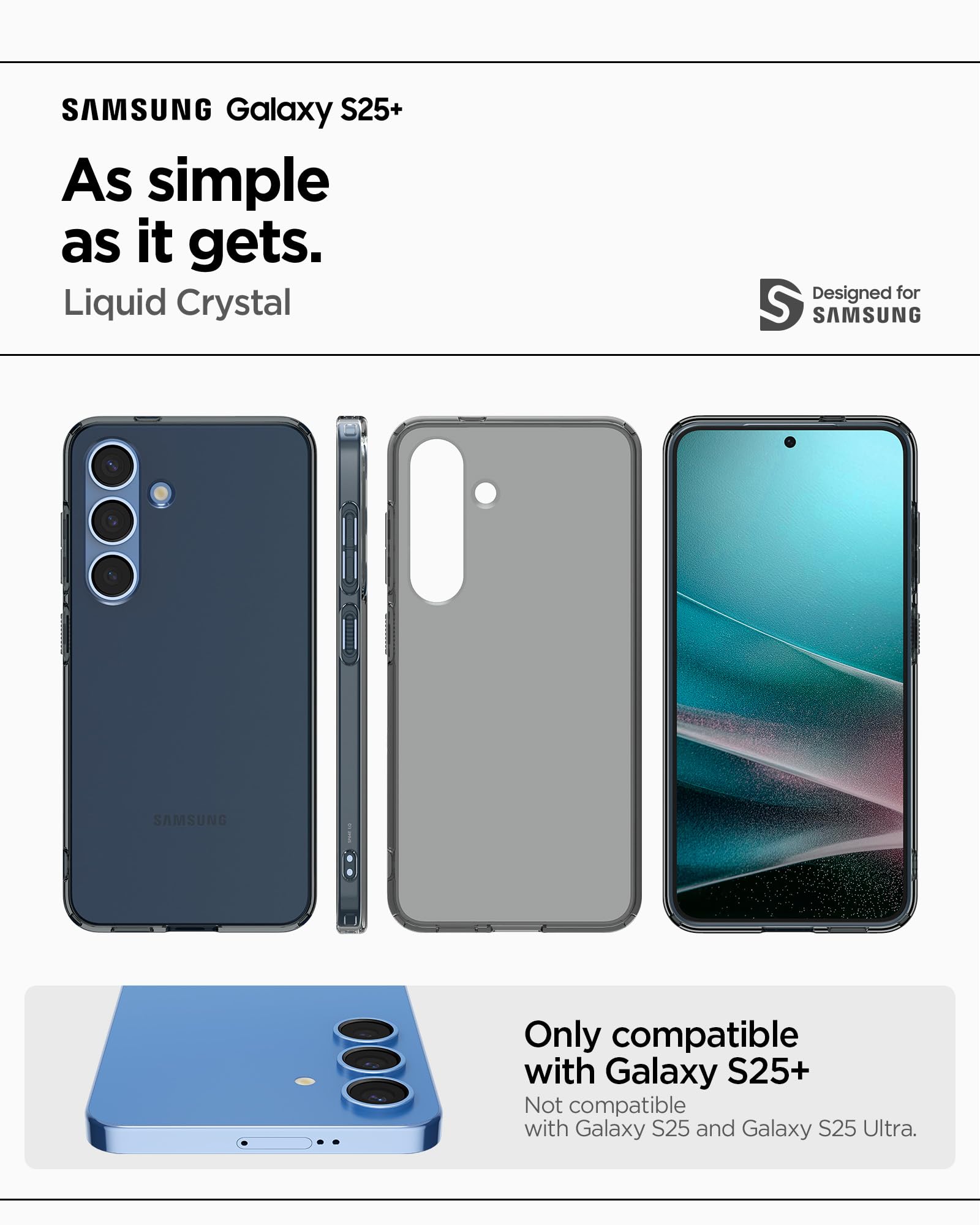 Spigen Galaxy S25 Plus Case - Liquid Crystal - Space Crystal - image 2