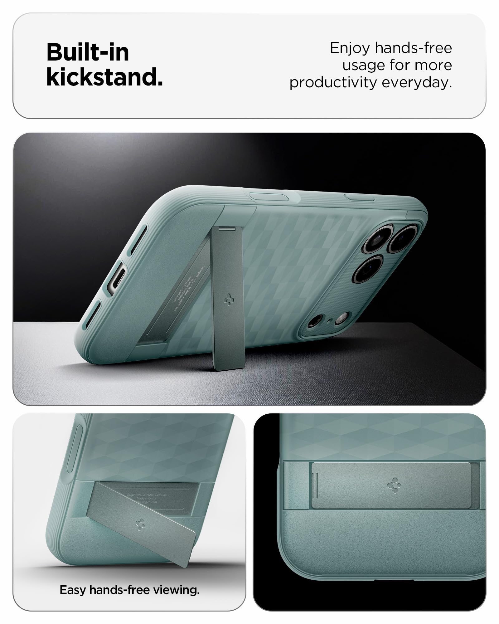 Spigen iPhone 17 Pro Max Case Parallax S MagFit - Sage Green - image 4