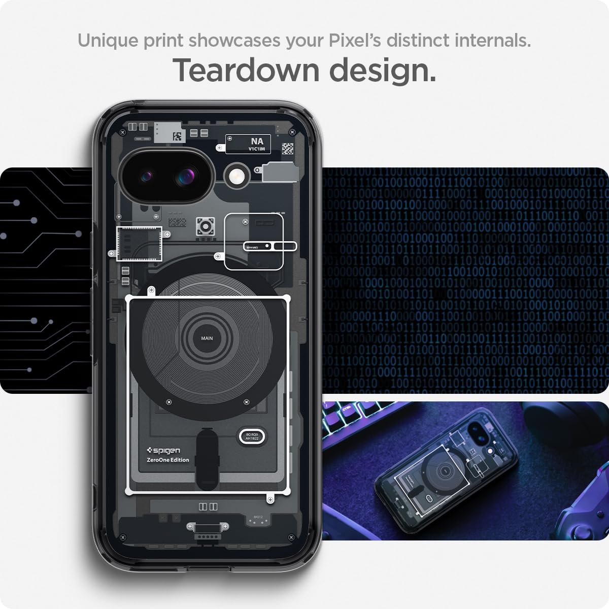 Spigen Ultra Hybrid MagFit Google Pixel 9a Phone Case - Zero One - image 3