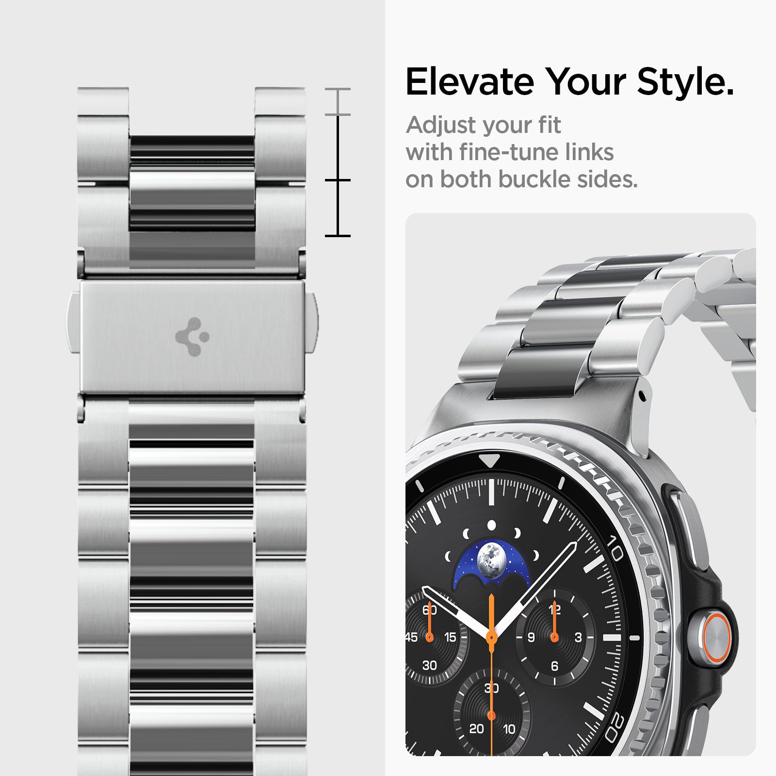 Spigen Galaxy Watch 9 Band - Modern Fit 316L - Silver Modern Fit 316L - image 7