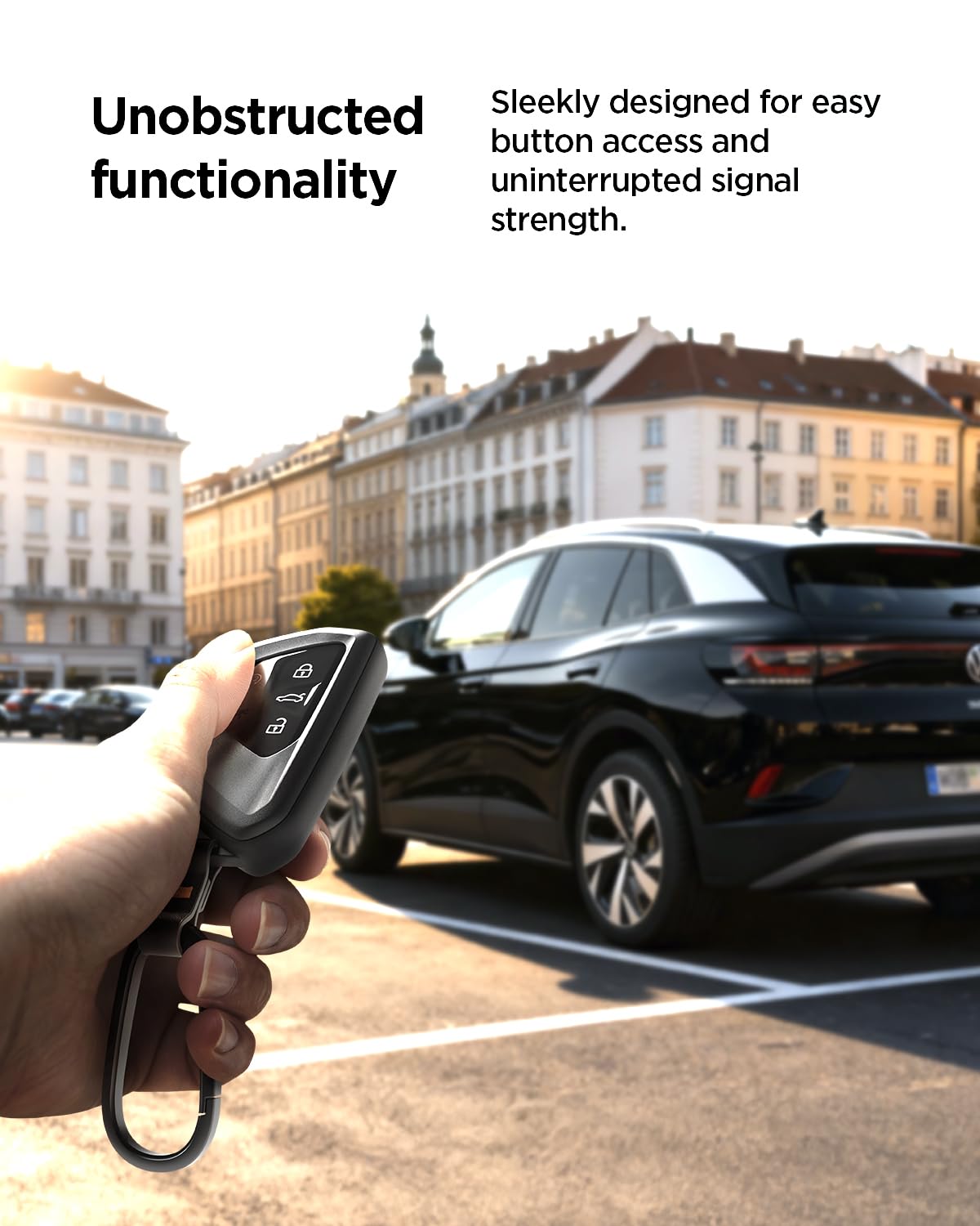 Spigen Volkswagen Golf, ID.4, Tiguan and Atlas smart key fob case VK100 - Black - image 4