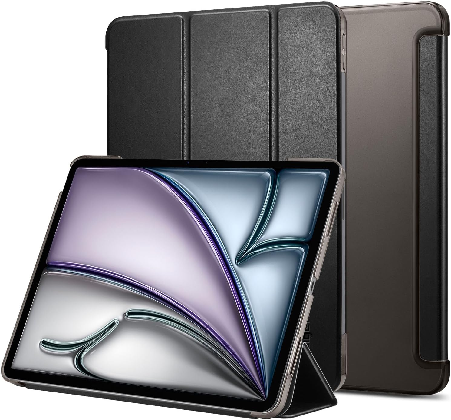 Spigen iPad Air 13-inch Liquid Air Folio case - Black - image 1