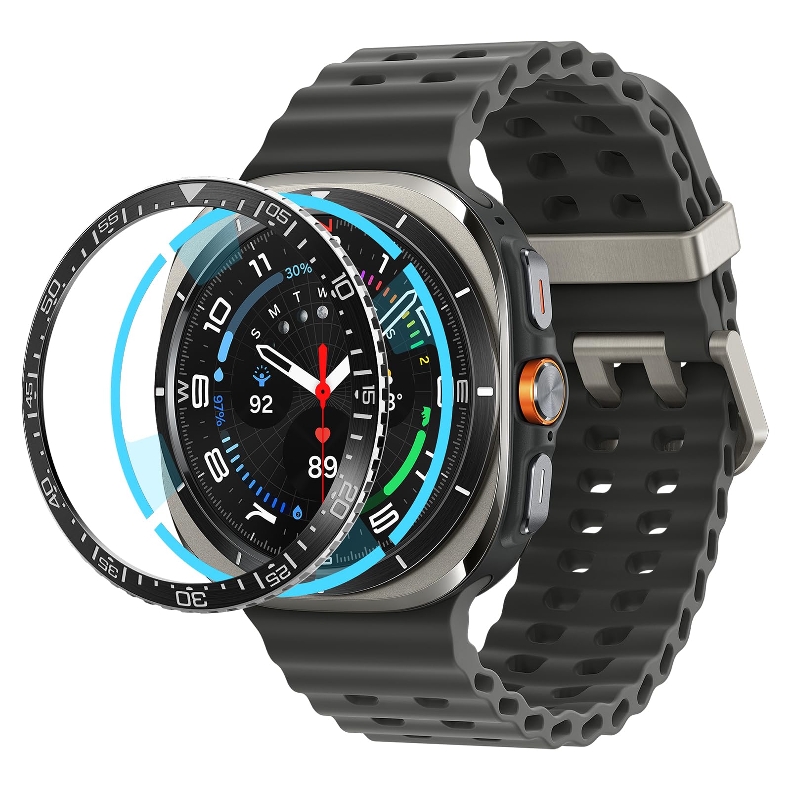 Spigen Galaxy Watch Ultra 47mm Bezel Tune ring in Black – main product image