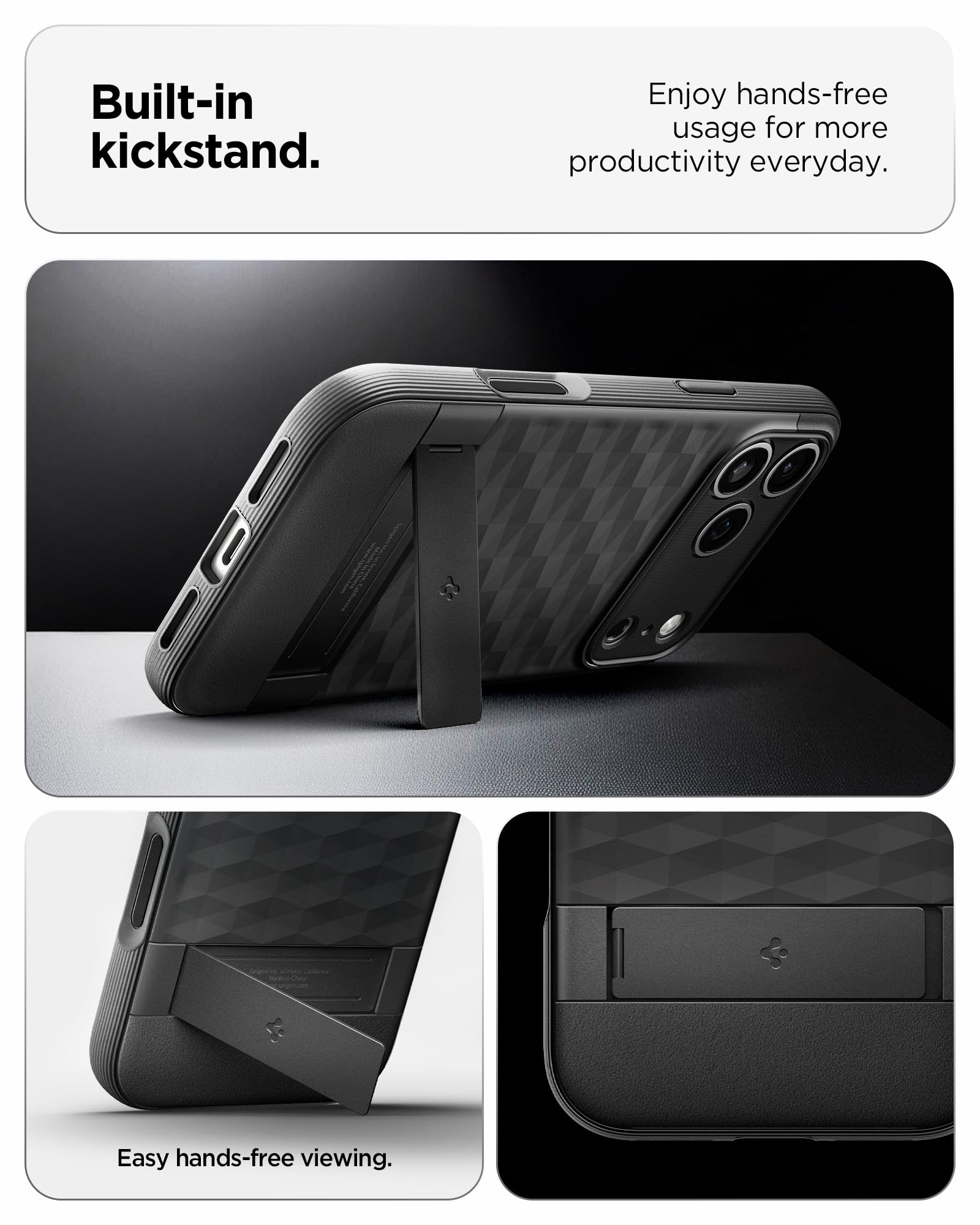 Spigen iPhone 17 Pro Max Case Parallax S MagFit - Matte Black - image 4