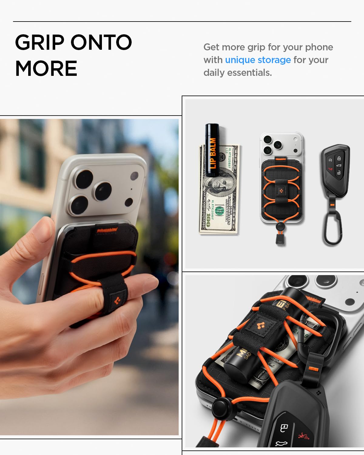 Spigen Tiefit MagFit 3-Card Wallet Stand - Black - image 3