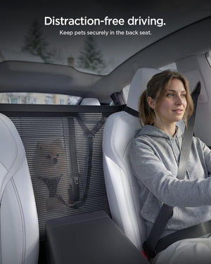 Spigen Pet Backseat Barrier for Cars and Compact SUVs - Black - image 3