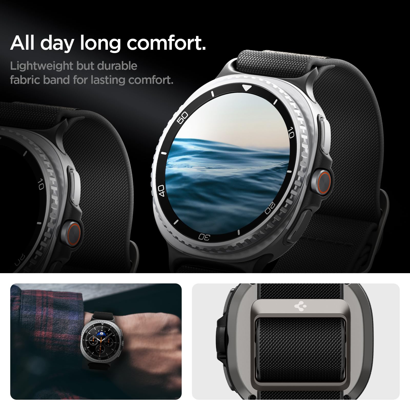 Spigen Galaxy Watch 8 Band - Lite Fit - Black - image 5