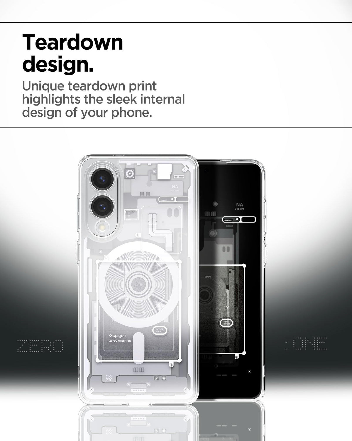 Spigen Galaxy S25 Edge Case - Ultra Hybrid MagFit - Zero One White - image 4