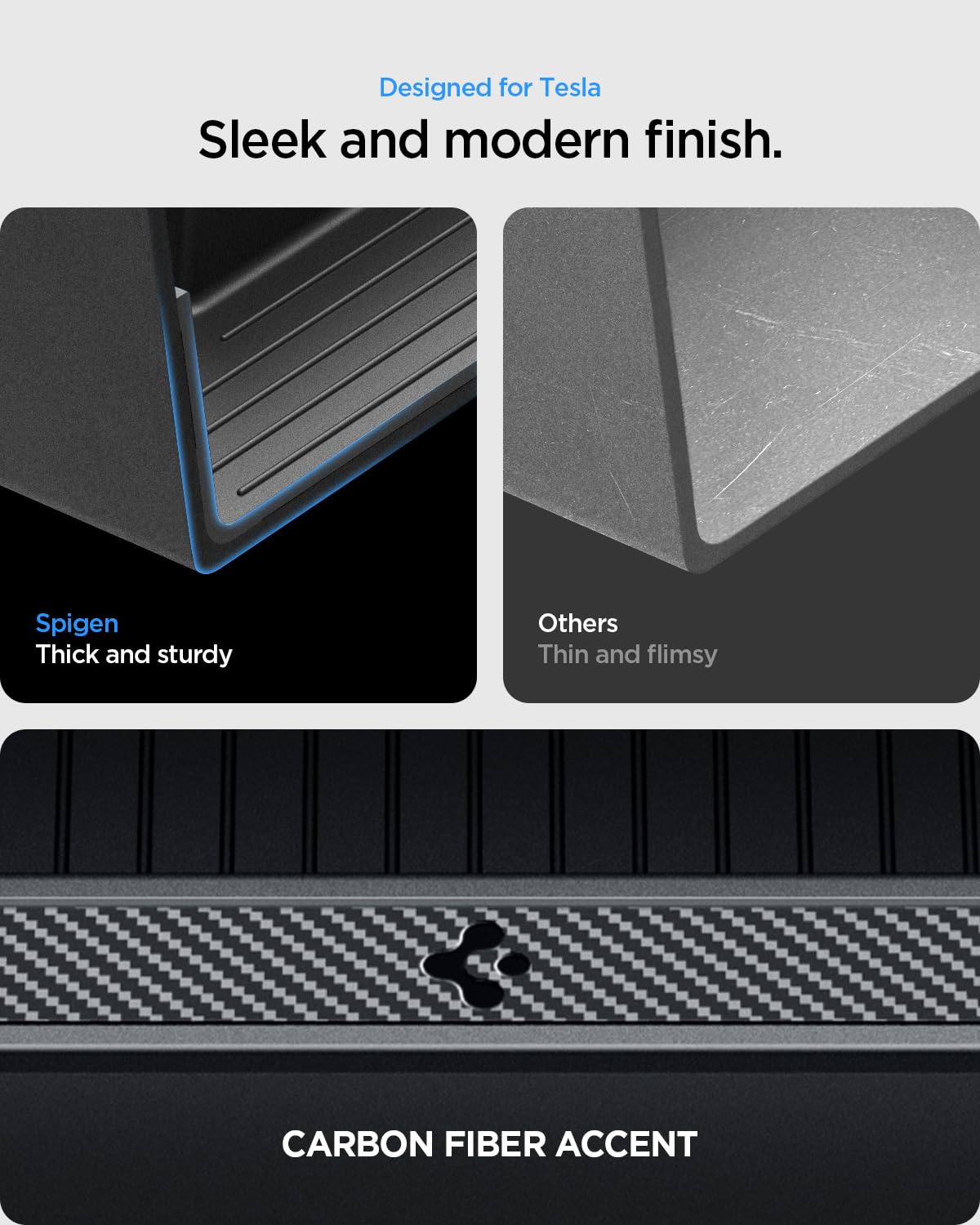 Spigen Tesla Model Y Juniper & Model 3 Highland Console Organizer Set - Black - image 7