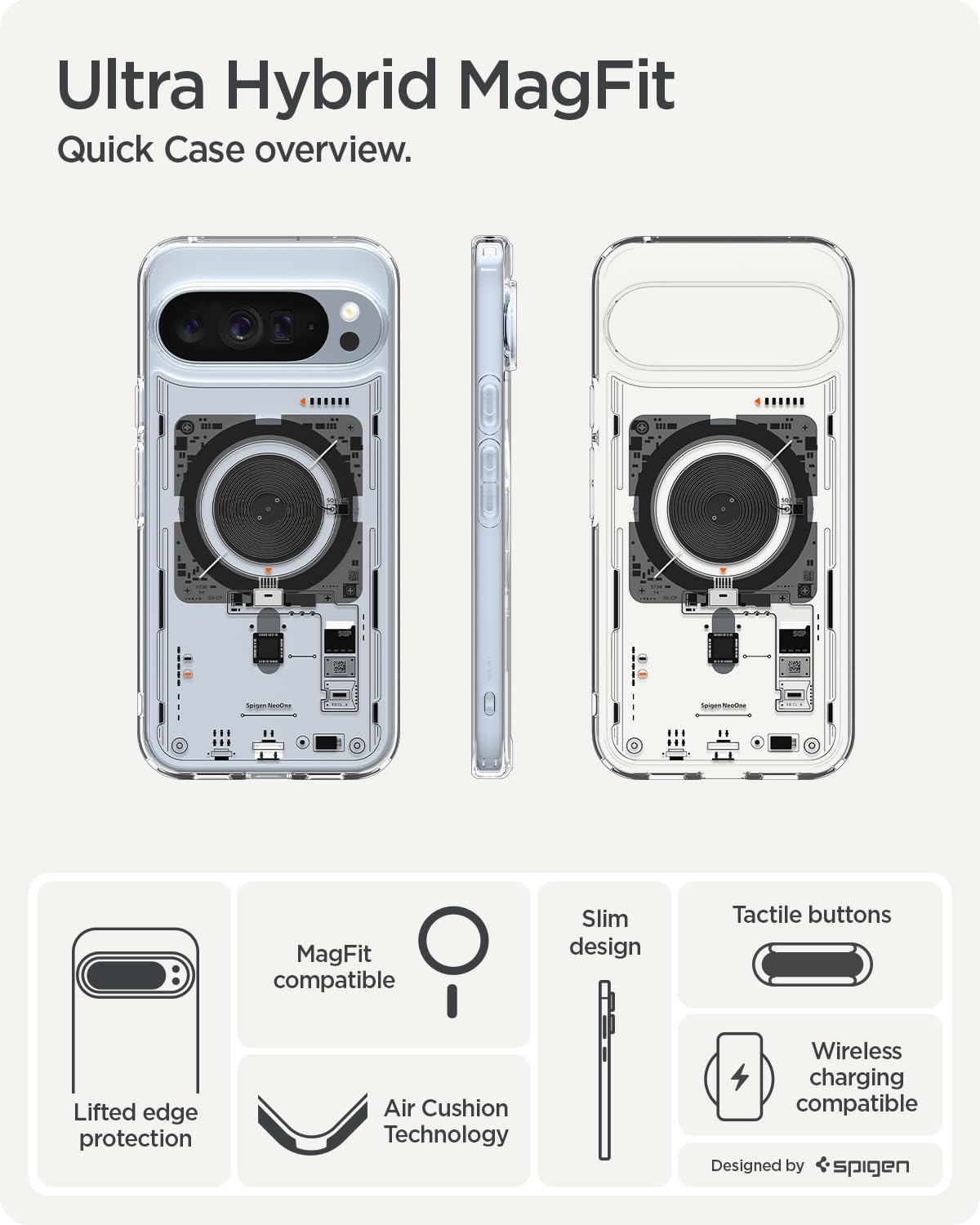 Spigen Pixel 10 Pro XL Ultra Hybrid MagFit case - Neo One - image 3
