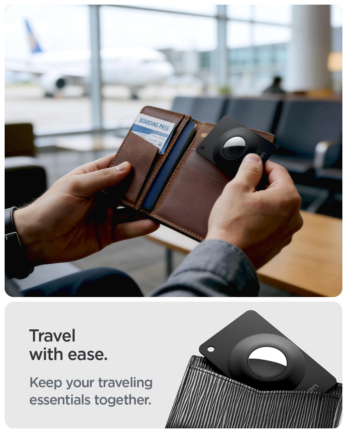 Spigen AirTag Air Fit 2 Slim Wallet Holder - travel carry