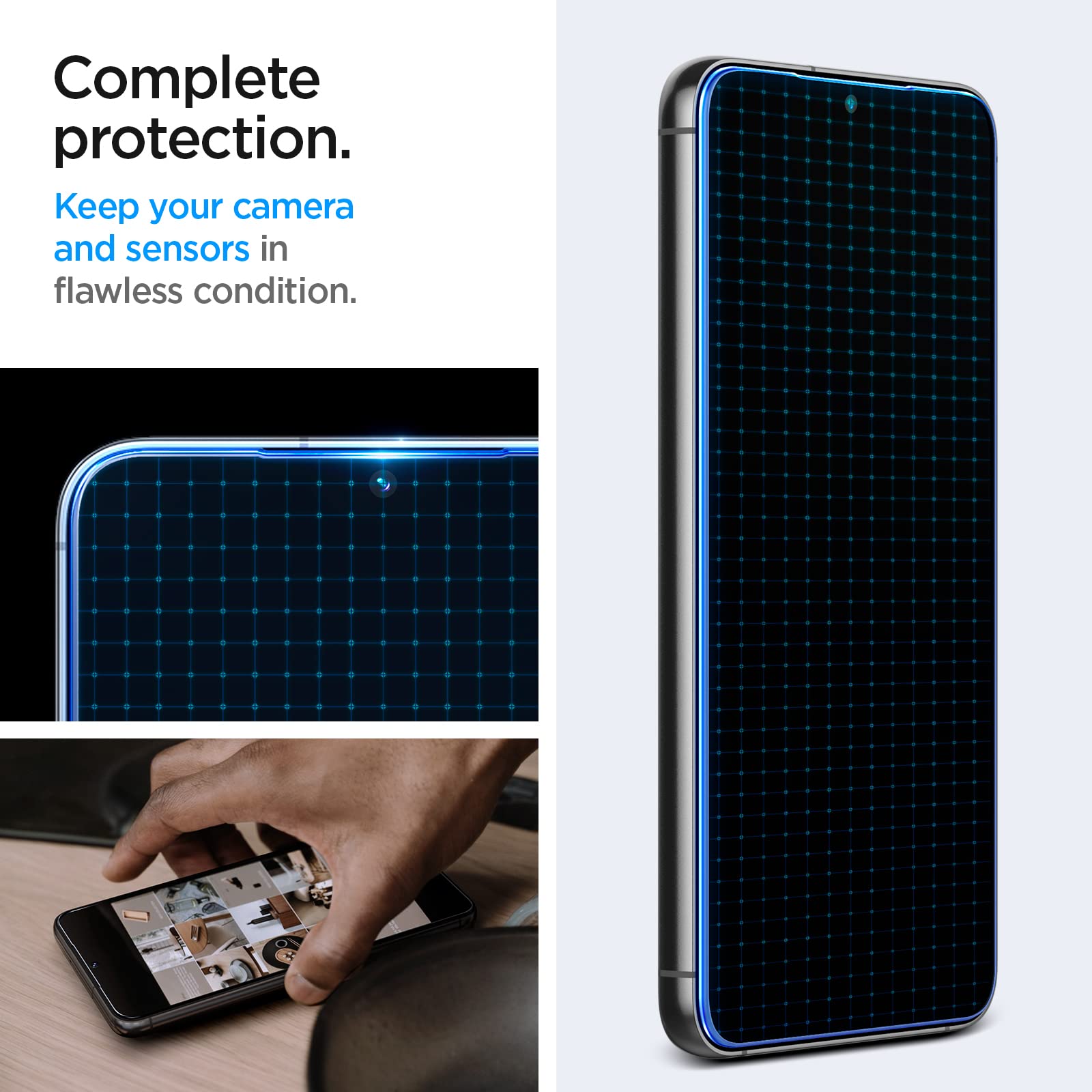 Spigen Galaxy S23 Plus Screen Protector - Glas.tR EZ Fit Tempered Glass (2 Pack) - Clear - image 5