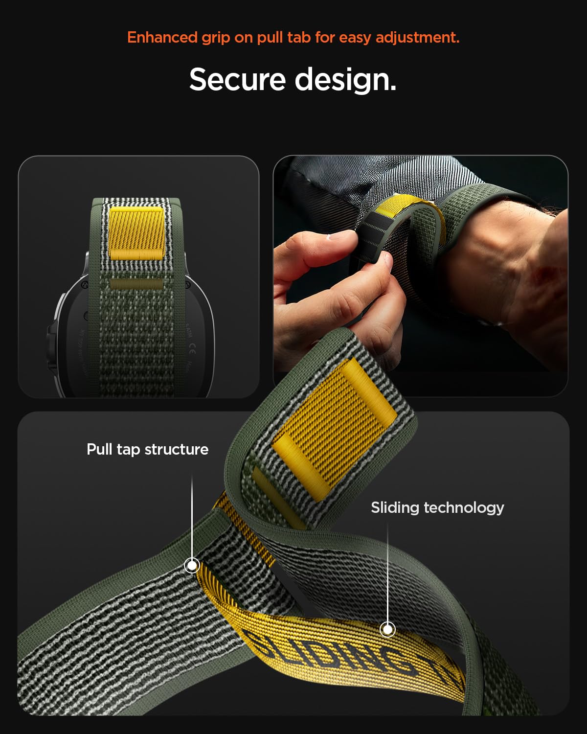 Spigen Galaxy Watch 9 Band - Athlex Air - Active Green Athlex Air - image 7
