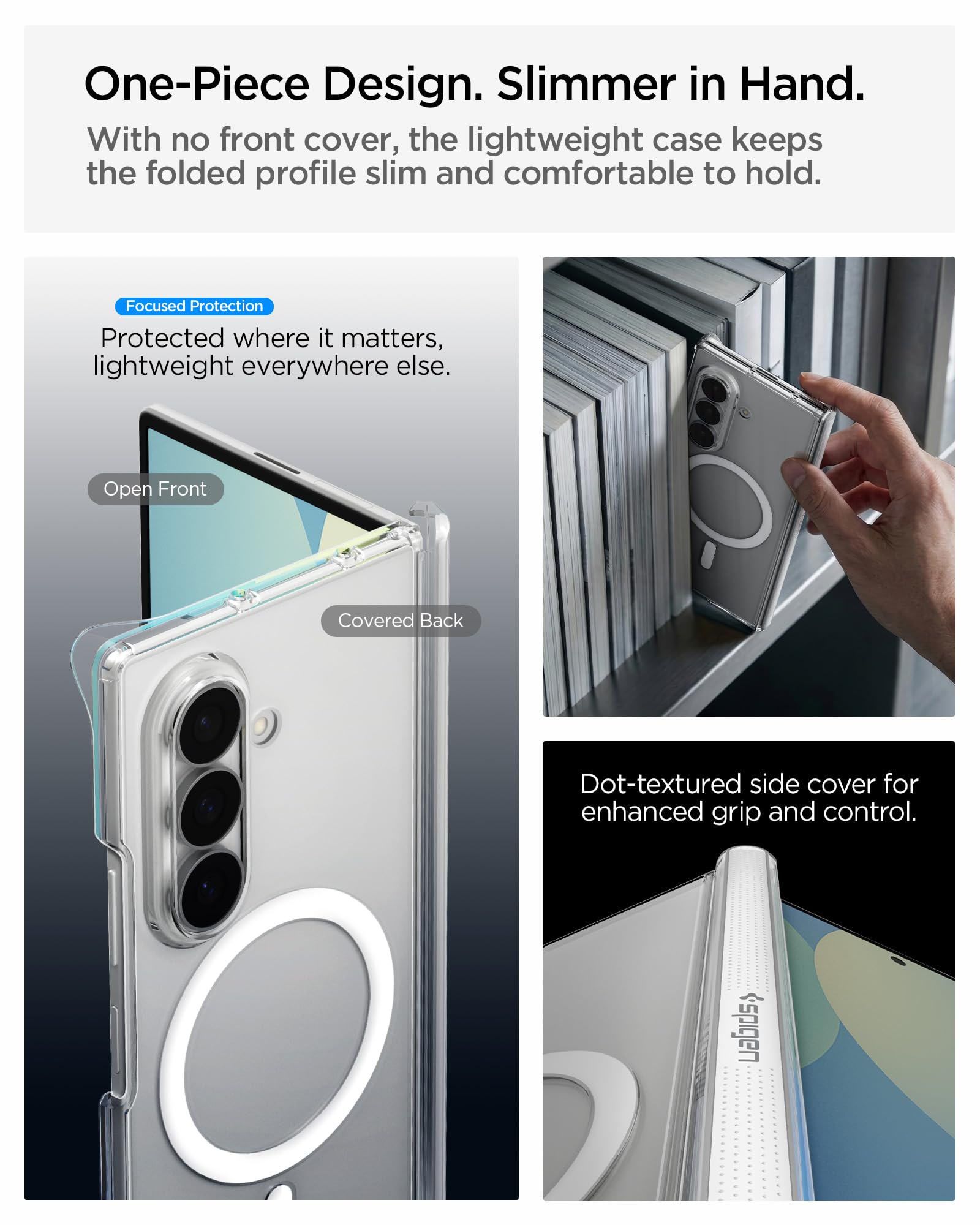 Spigen Galaxy Z Fold 8 Ultra Case Air Skin Zero MagFit - Clear White - image 2