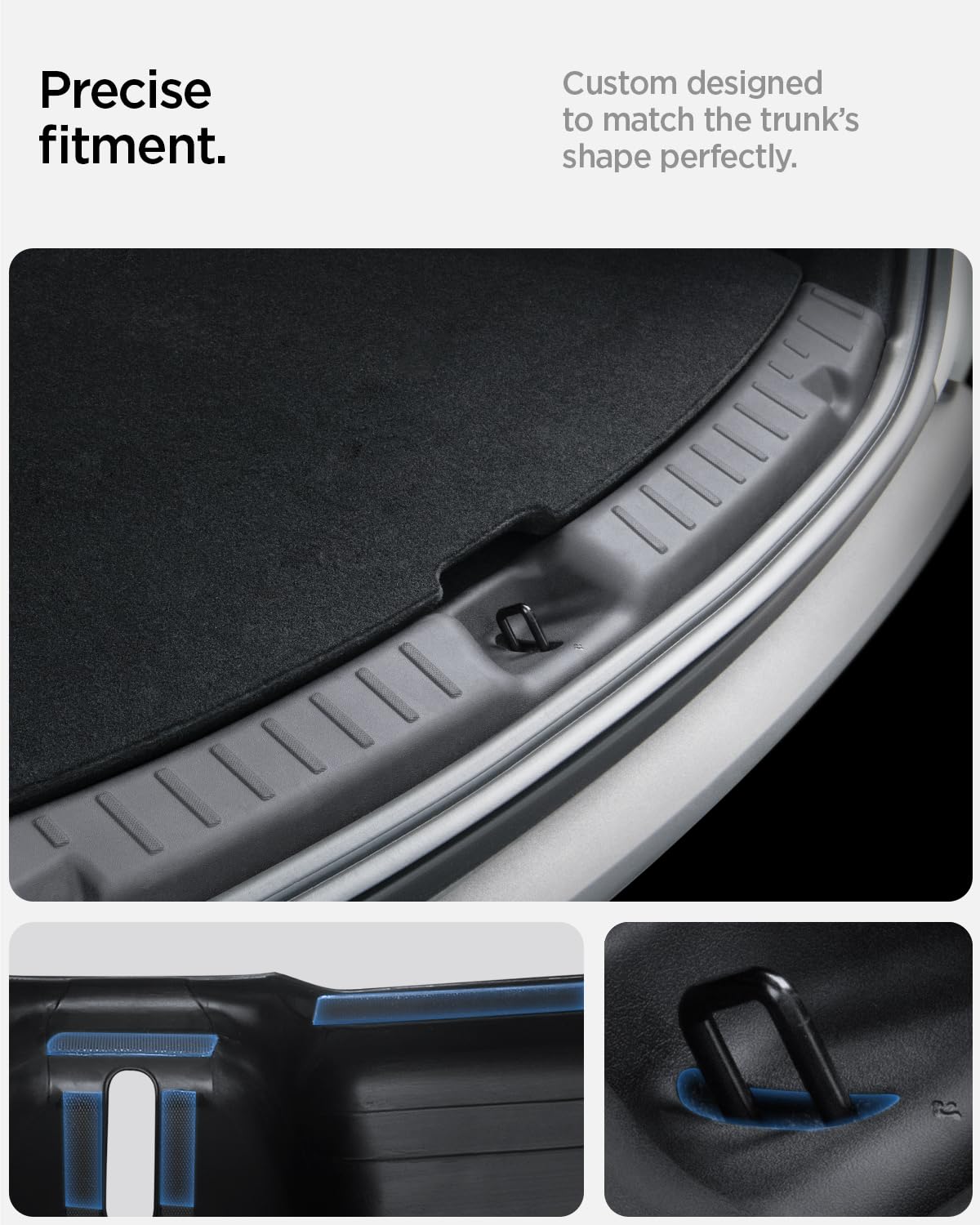 Spigen Tesla Model Y Juniper trunk sill guard view 4