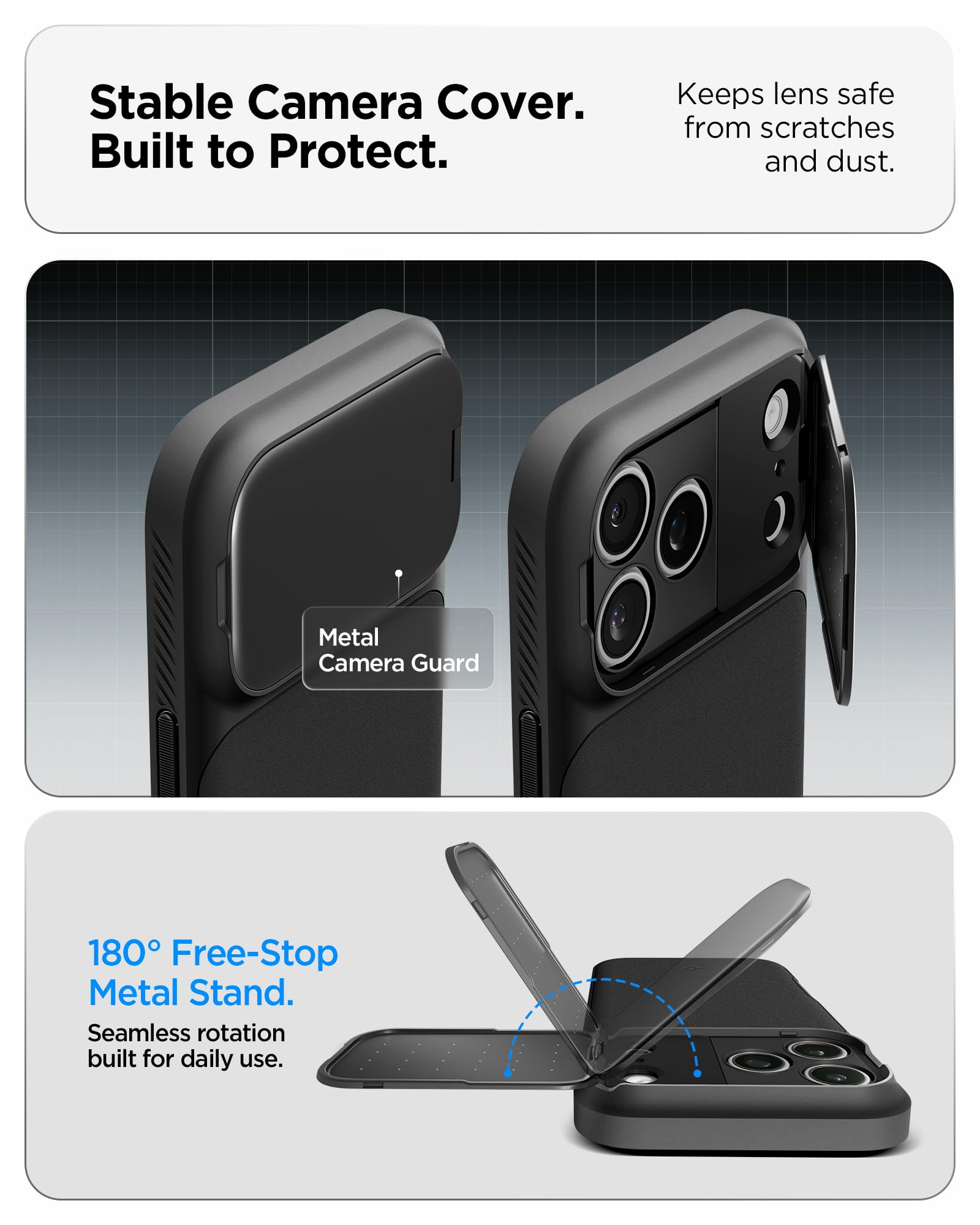 Spigen iPhone 17 Pro Case Optik Armor MagFit - Black - image 5