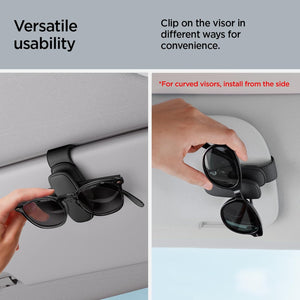 Spigen SH100 car visor sunglasses holder 2-pack - Black - image 6