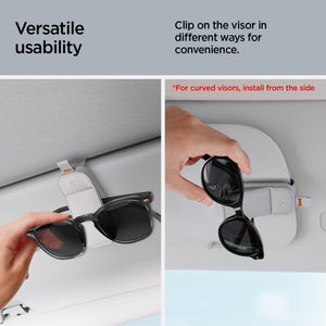 Spigen Car Visor Sunglasses Holder – SH101 Vegan Leather 2-Pack - Gray - image 7