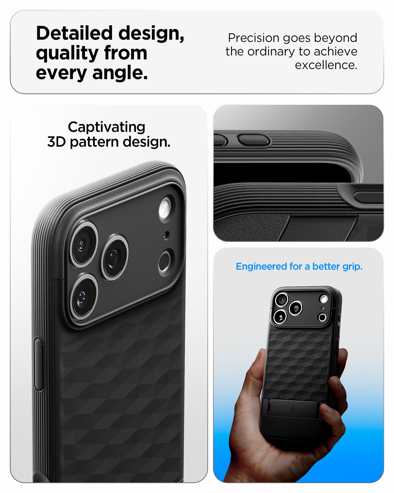 Spigen iPhone 17 Pro Max Case Parallax S MagFit - Matte Black - image 3