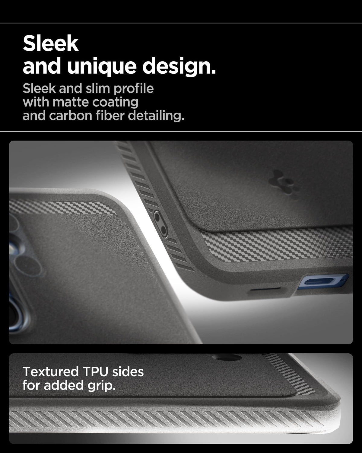 Spigen Galaxy S25 Rugged Armor MagFit Marble Gray case view 5