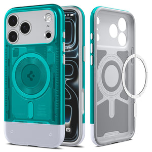 Spigen iPhone 17 Pro Case - Classic C1 (MagFit) - Bondi Blue