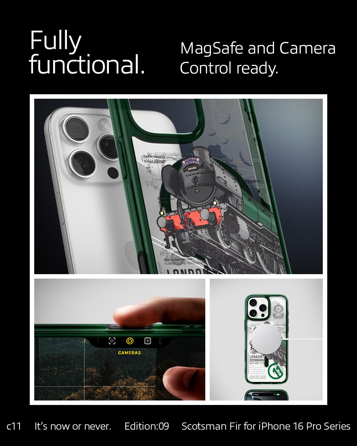 Spigen iPhone 16 Pro Case Ultra Hybrid MagFit - Scotsman Fir - image 5