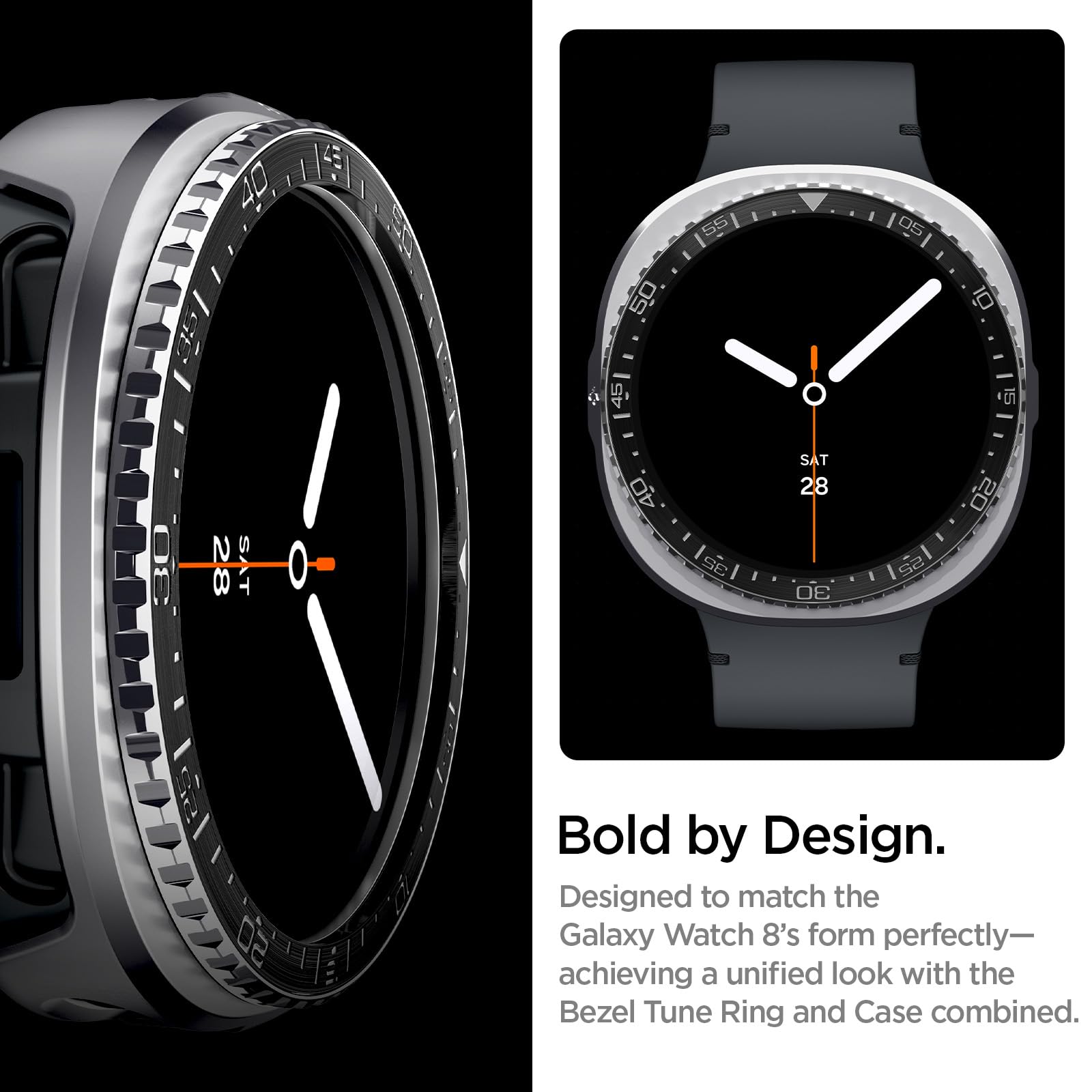 Spigen Galaxy Watch 9 44mm Case - Bezel Tune Pro - Black Diver - image 3