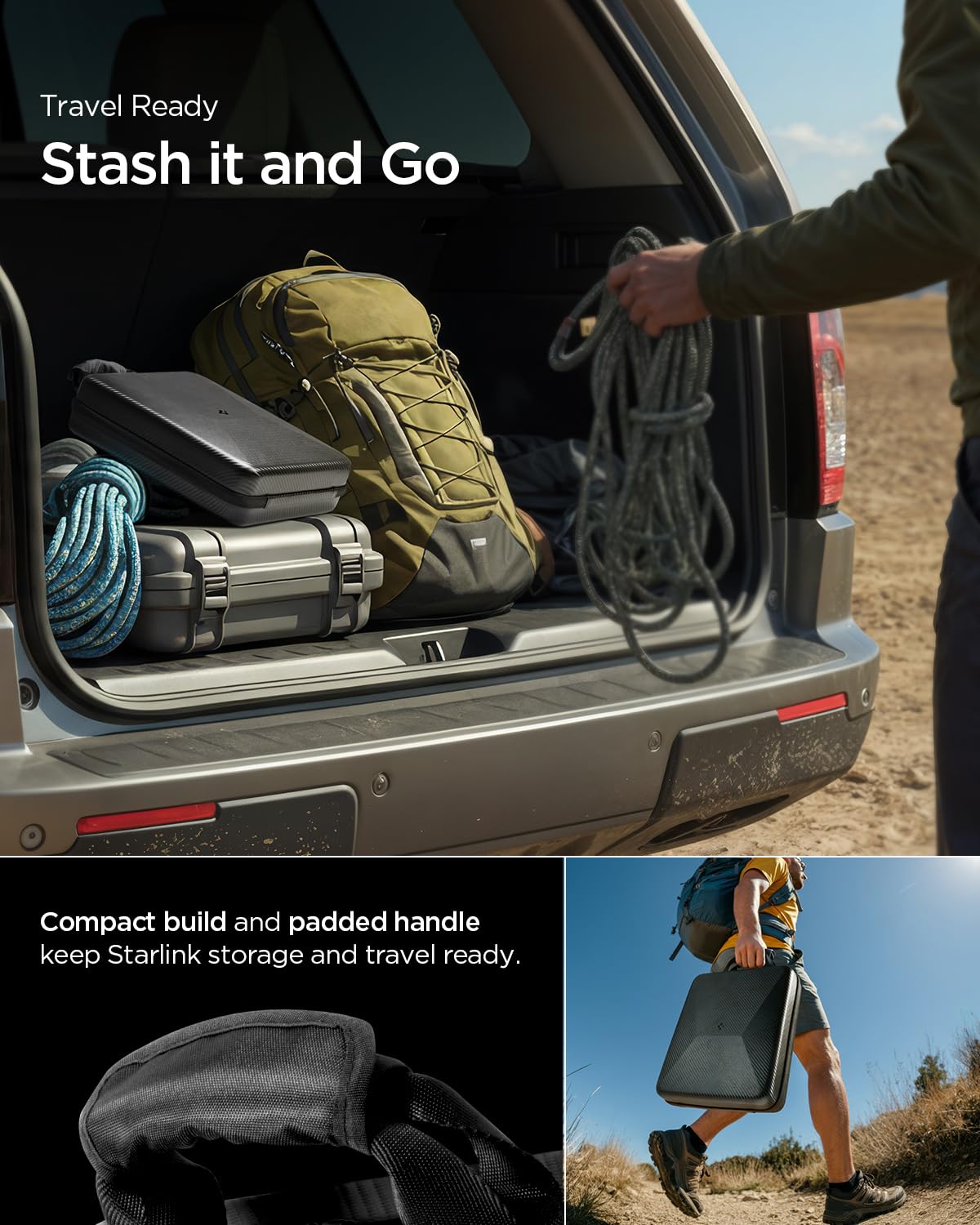 Spigen Starlink Mini EVA Hard Shell Carrying Case - Carbon - image 5