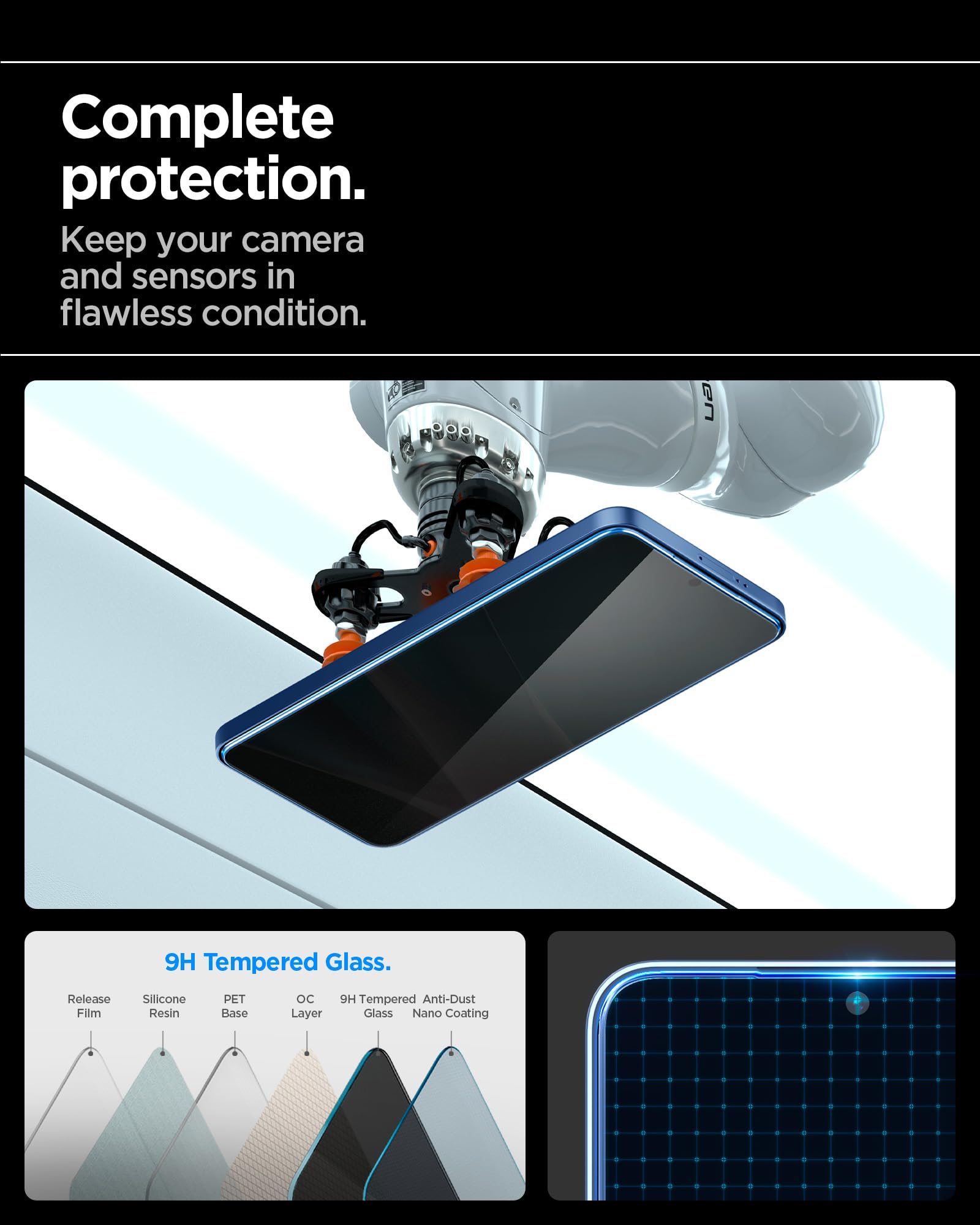 Spigen Galaxy S25 Plus / S24 Plus Privacy Screen Protector - Glas.tR EZ Fit (2 Pack) - Privacy - image 7