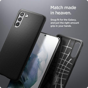 Spigen Galaxy S21 Case - Liquid Air - Matte Black - image 7