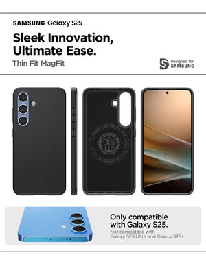 Spigen Galaxy S25 Case - Thin Fit MagFit - Black - image 2
