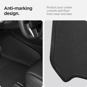 Spigen WeatherBloc Tesla Model Y 2020-2024 Floor Mat Set - Black - image 5