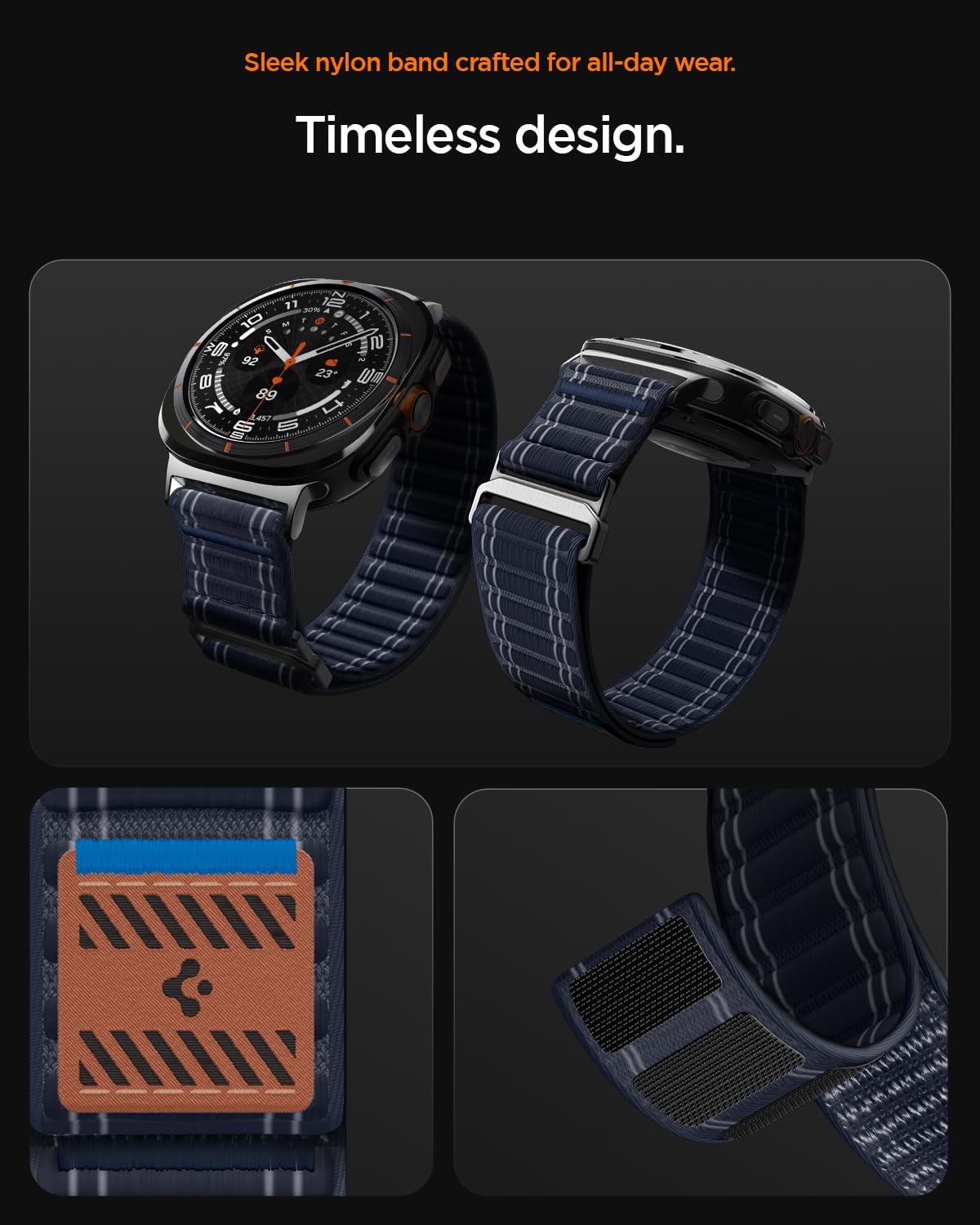 Spigen Galaxy Watch Ultra 2 & Ultra 47mm Band - WBF0 - Navy - image 5