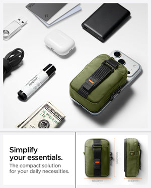 Spigen Tintap Zip MagFit Organizer Pouch - Olive Green - image 3