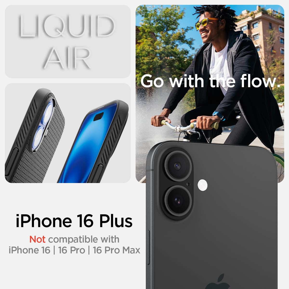 Spigen iPhone 16 Plus Case – Liquid Air – detail image 2