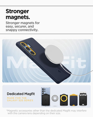 Spigen Galaxy S25 Ultra Nano Pop MagFit case detail - Blueberry Navy