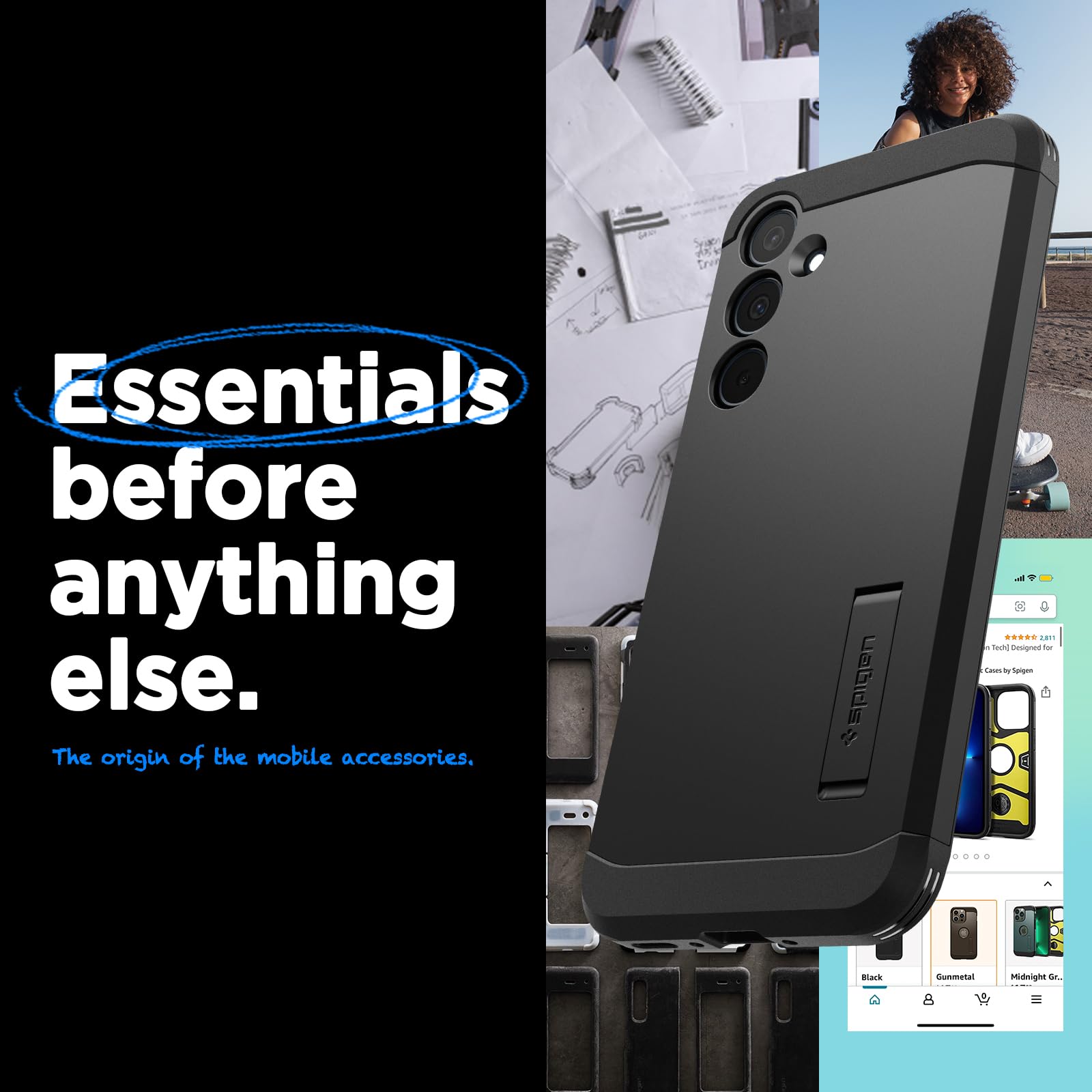 Spigen Galaxy A35 5G Case - Tough Armor - Black - image 2